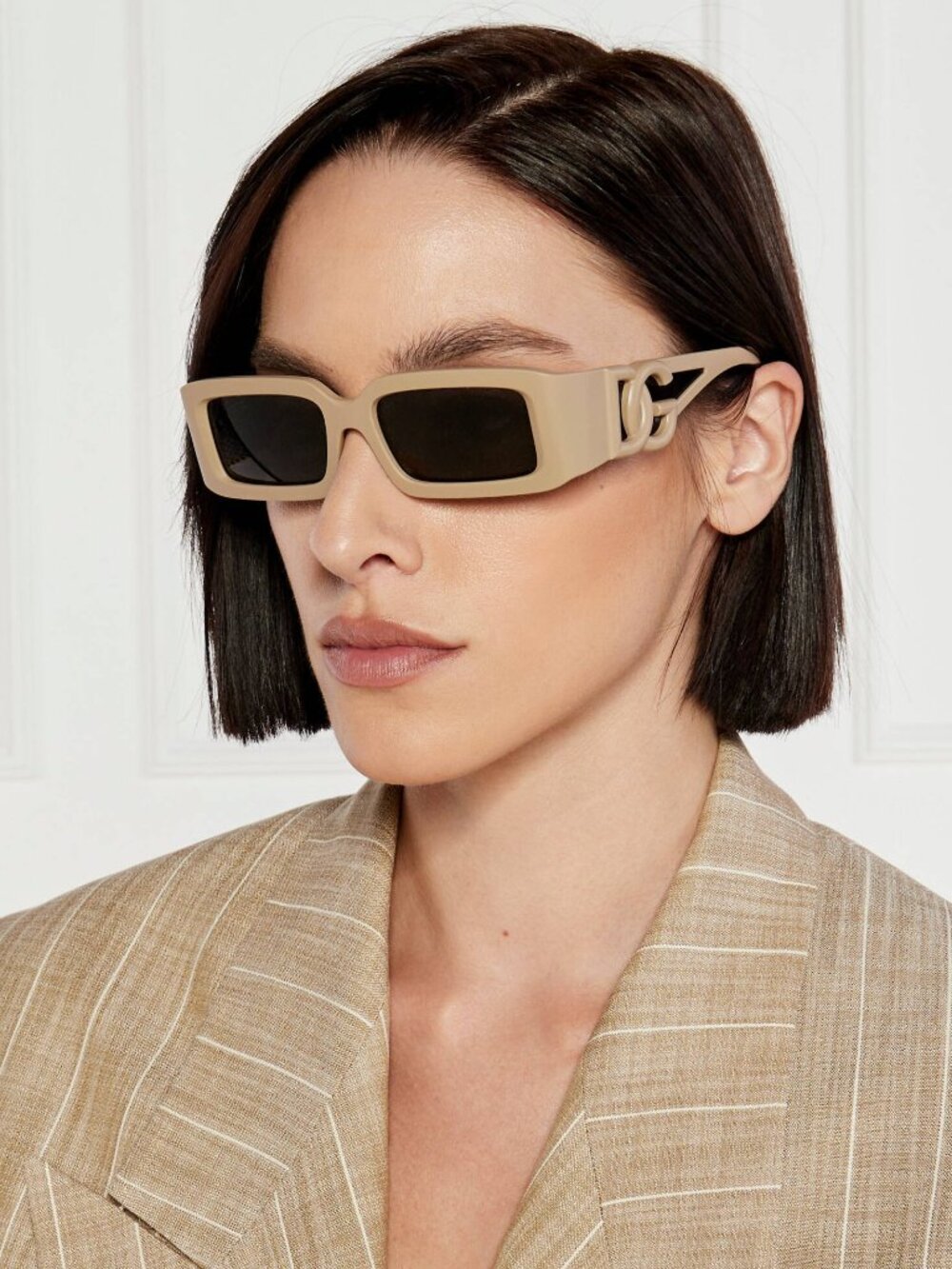 NEW DOLCE & GABBANA DG6197 BEIGE RECTANGULAR SUNGLASSES D&G DG 6197 329287